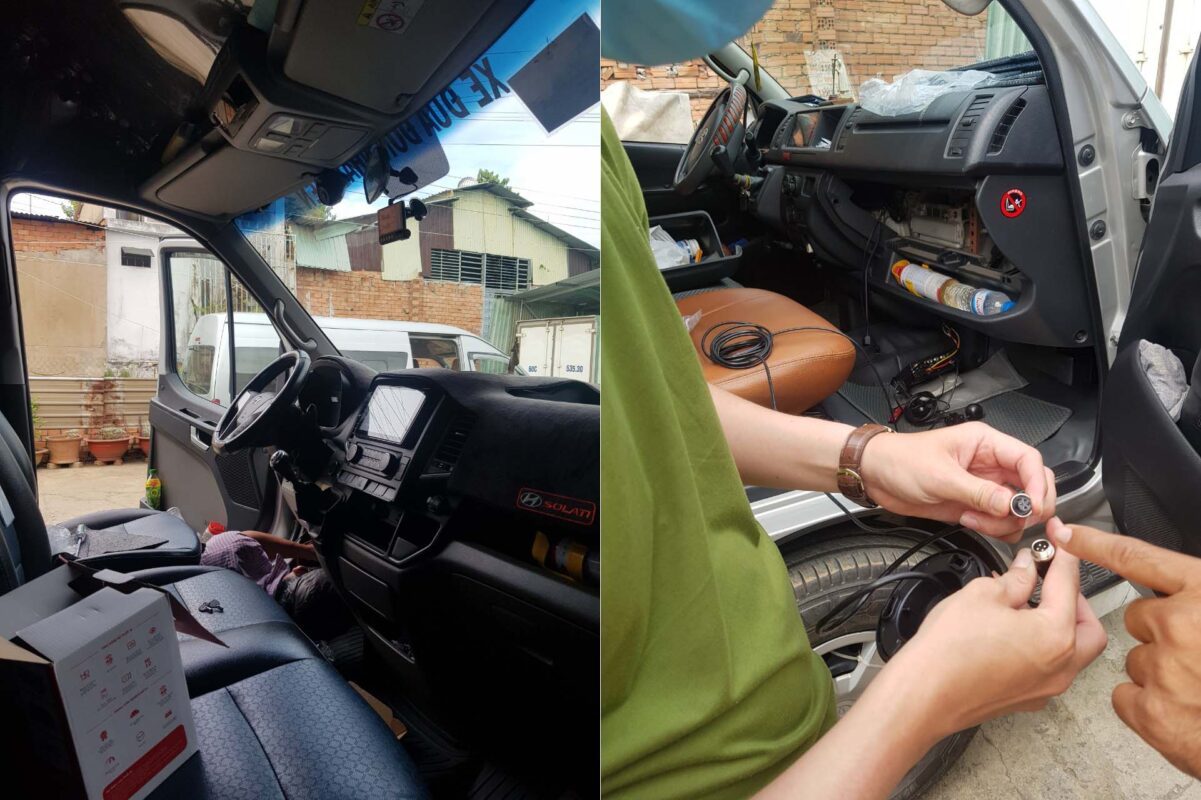 Lắp đặt camera gi&aacute;m s&aacute;t h&agrave;nh tr&igrave;nh chuẩn nghị định 10 cho xe kh&aacute;ch