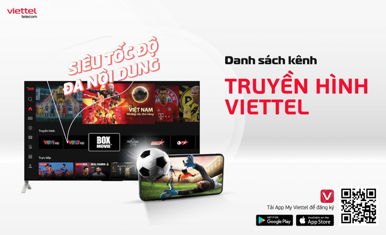 danh s&aacute;ch k&ecirc;nh truyền h&igrave;nh viettel tv